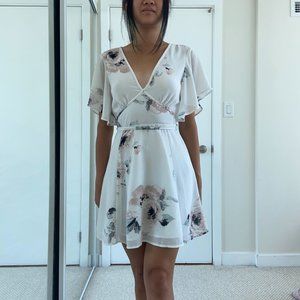 Dynamite White Floral Dress